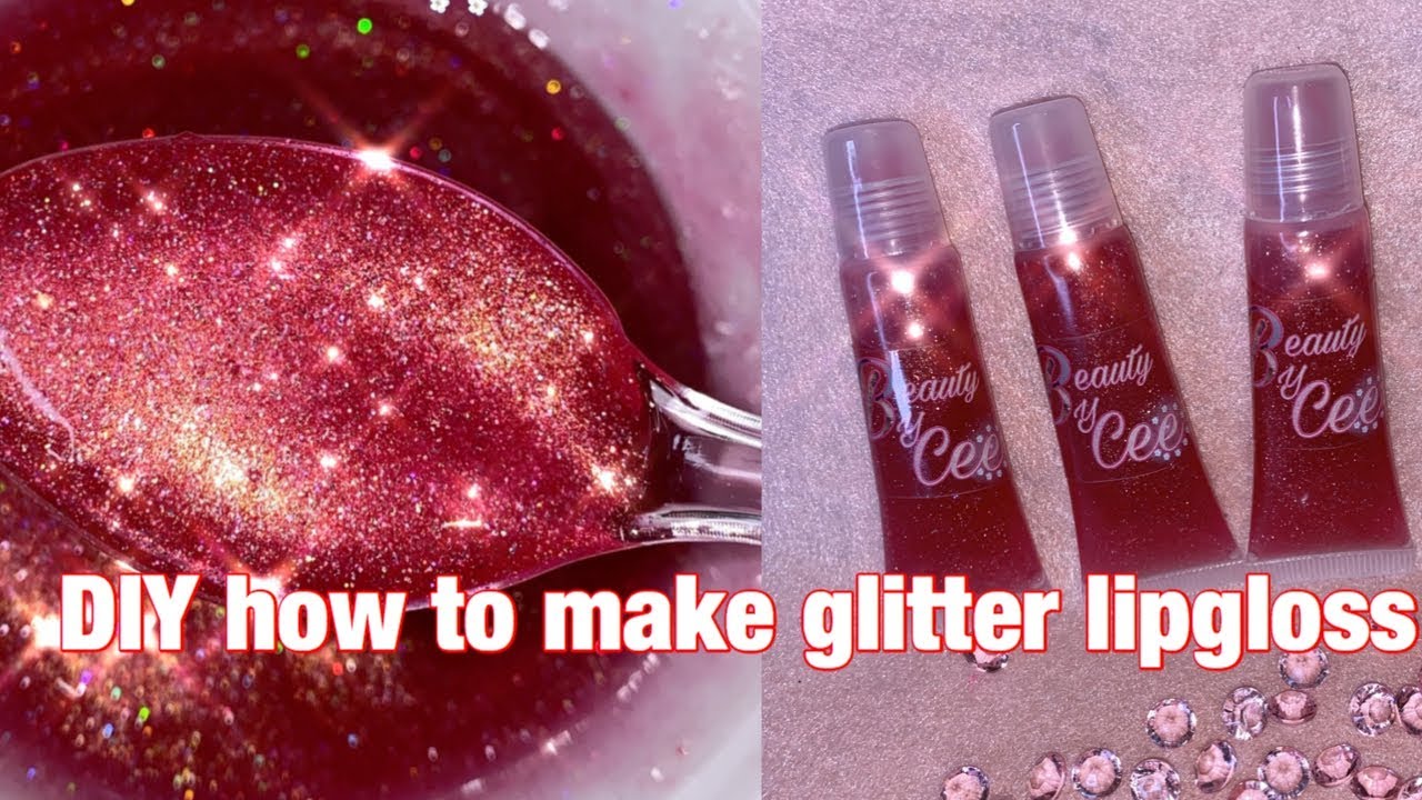 DIY HOW TO MAKE GLITTER LIPGLOSSLIPGLOSS MAKING LIFE OF AN