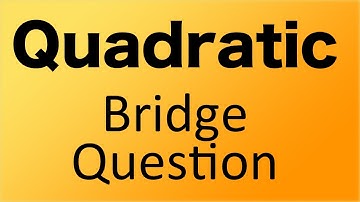 SPM - Add Math - Bridge Question (KBAT)