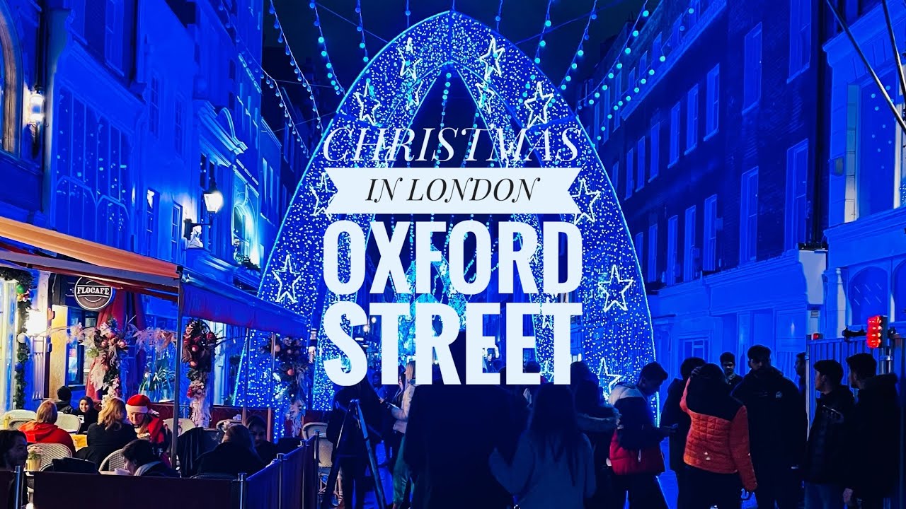 A GLIMPSE OF LONDON OXFORD STREET ON MERRY CHRISTMAS IN LONDON 2021