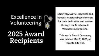 Seniors Services & Long-Term Care (SSLTC) - Excellence in Volunteering 2025