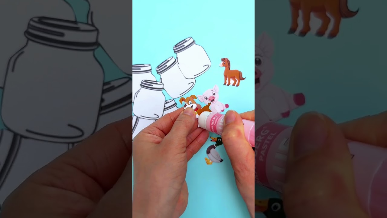 xsvt 13 6 Whos Hiding in the Jar? 🤔🔦 Flashlight Game for Toddlers! diy fun game kidslearning shorts