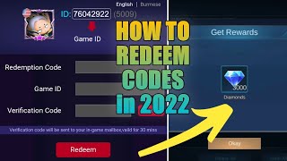 EASY AND FAST WAY HOW TO REDEEM ML CODES 2022 - Free Diamonds Redemption Codes || Mobile Legends screenshot 2