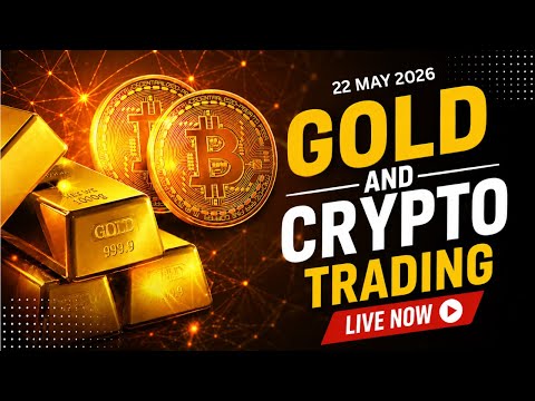 Thumbnail for 🔴 LIVE Gold & Bitcoin Trading | Real Market Analysis + Price Action| 22 May 2026 | #Bitcoin #crypto