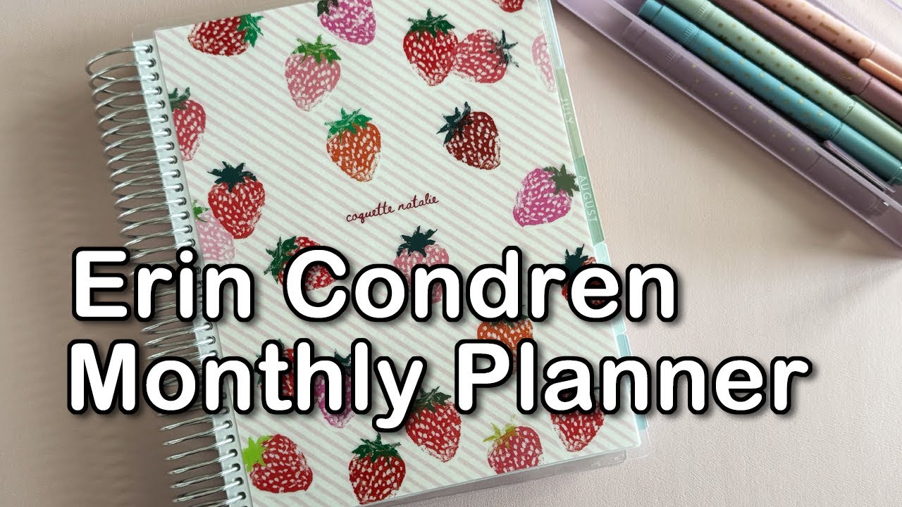 Erin Condren Monthly Planner Review | 2025–2026 Flip Through | Using It ...