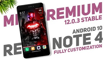 MIUI Premium 12.0.3 Stable For Redmi Note 4 | Android 10 | Fully Customization Rom | Detail Review