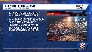 Teen dead after crash in Portland