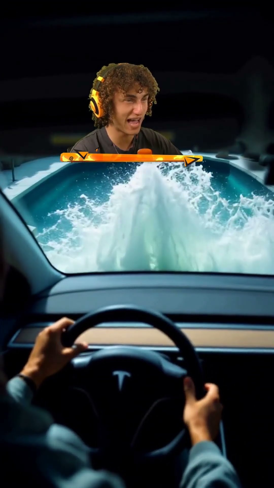 Tesla Goes for a SWIM in a POOL!?