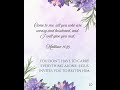 In God, we rest and recharge.