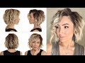 HOW TO WAND CURL WITHOUT A CURLING WAND || short hair