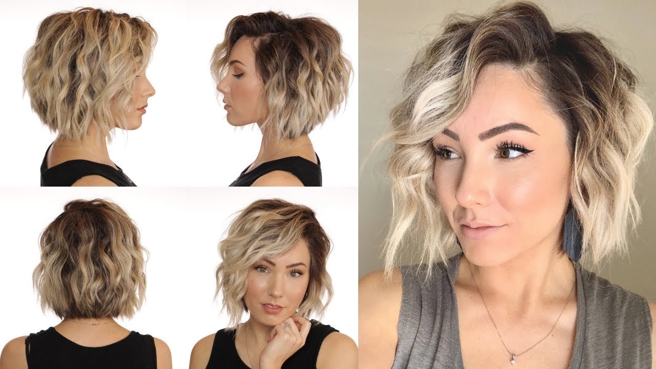 HOW TO WAND CURL WITHOUT A CURLING WAND || short hair - YouTube