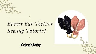 Bunny Ear Teether Sewing Tutorial Video Etsy