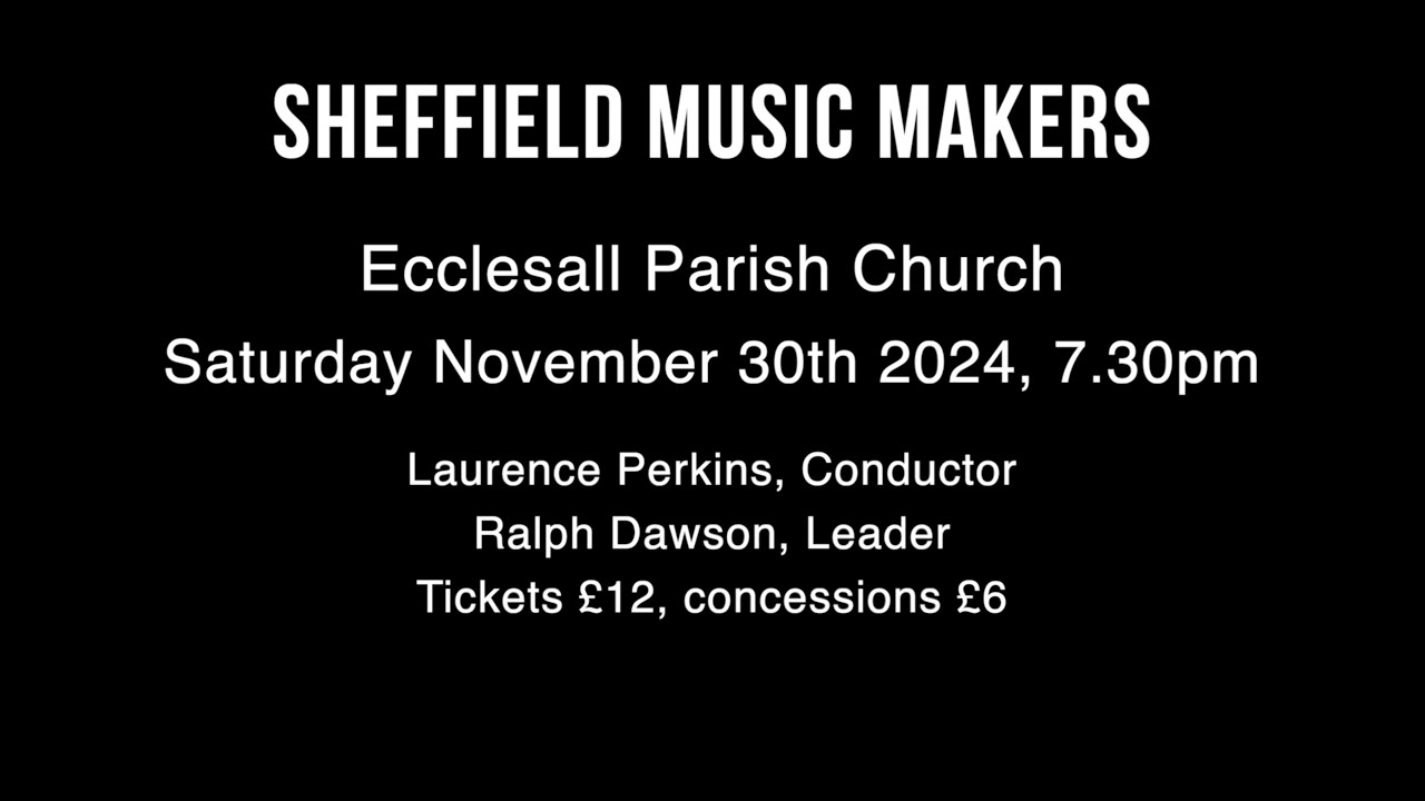 Sheffield Chamber Orchestra Concert 30 November 2024 - Laurence Perkins