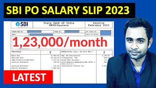 SBI PO SALARY SLIP 2023  | SBI PO Salary is 1,20,000/month | SBI Salary Slip