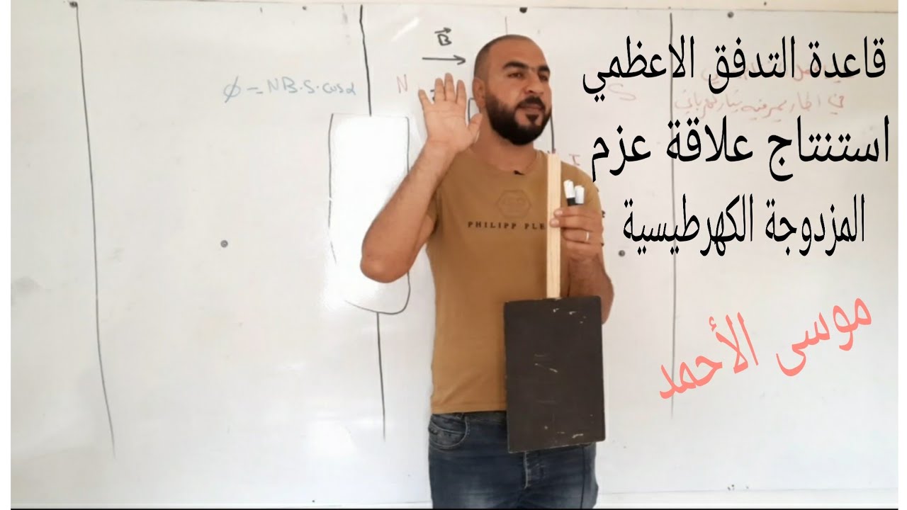 فعل الحقل المغناطيسي في التيار الكهربائي الجزء3 قاعدةالتدفق الأعظمي استنتاج عزم المزدوجة الكهرطيسية