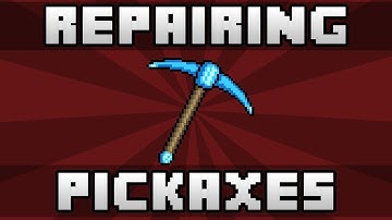 Starbound - How To Repair Your Pickaxe Back To 100% Durability!  (Starbound Pickaxe Repair Guide)