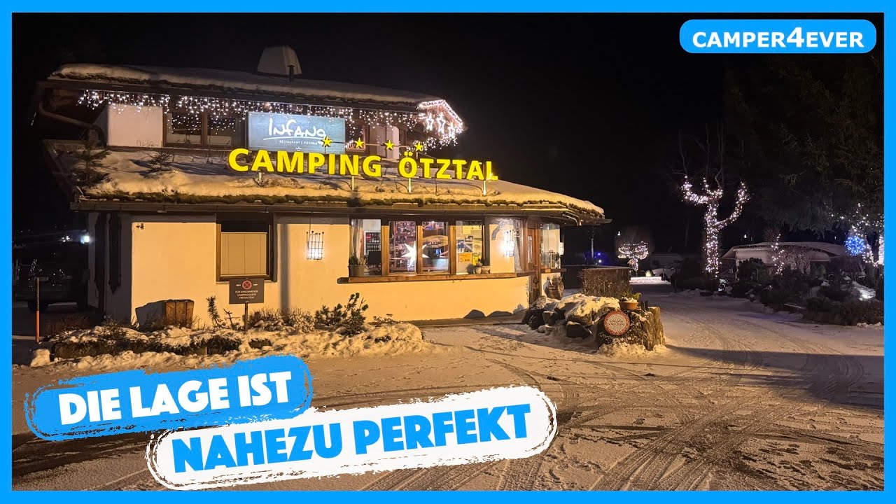 Hier waren wir zum Wintercamping mit dem Wohnwagen: Camping Ötztal in Längenfeld 🇦🇹 - Sölden