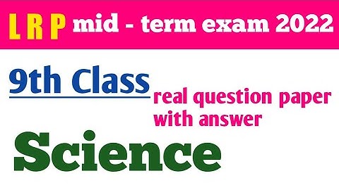 9th class LRP Science real question paper with answer key#viralvideo #viral #science
