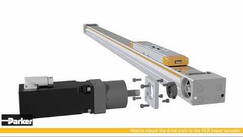 How to Assemble Motor and Gear with the HLR Actuator | Electromechanical Technology
