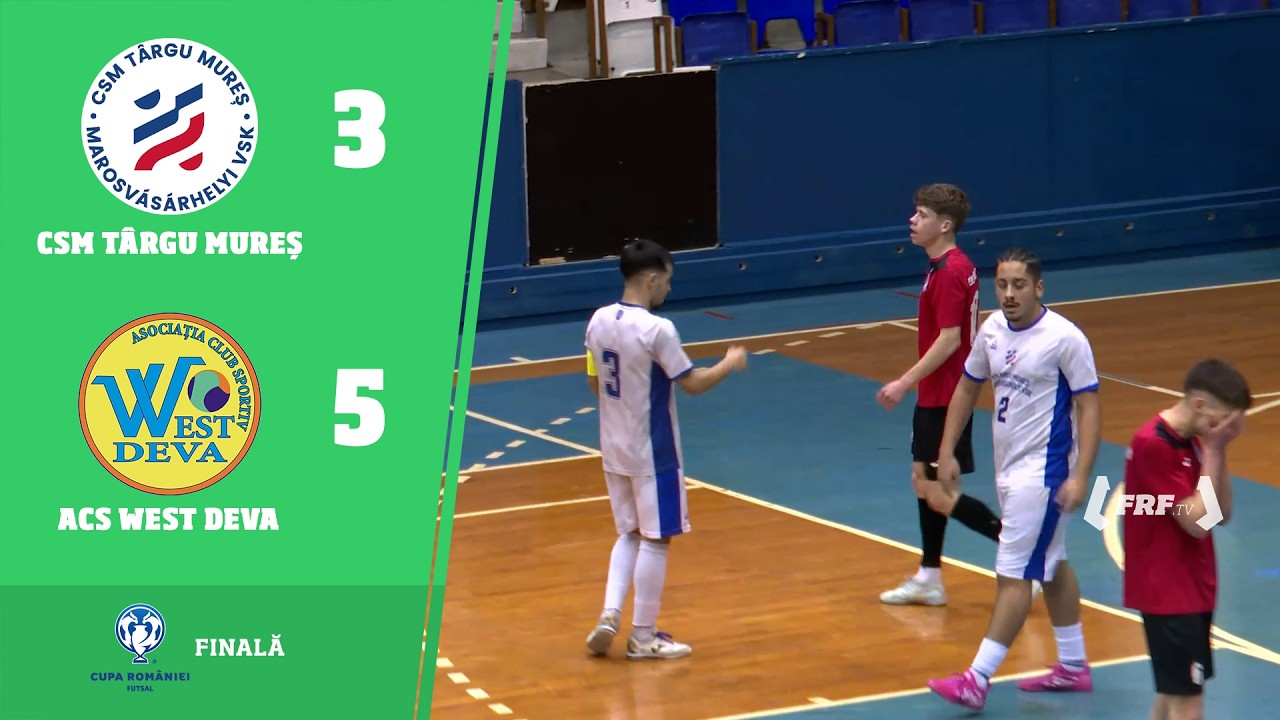 Cupa României Futsal U19, Finală: CSM Târgu Mureș - CSM Odorheiu Secuiesc 3-5, 23.02.2026