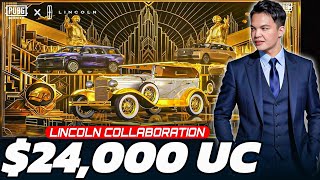 😍$24,000UC NEW PUBGM x LINCOLN COLLABORATION LUCKY SPIN OPENING‼️ PUBG MOBILE🔥 screenshot 4