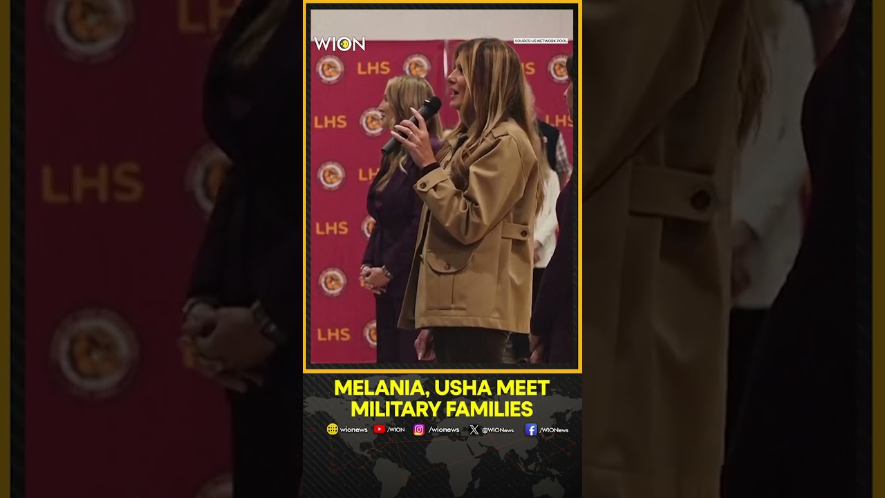 Melania Trump and Usha Vance Visit Military Families in North Carolina | WION