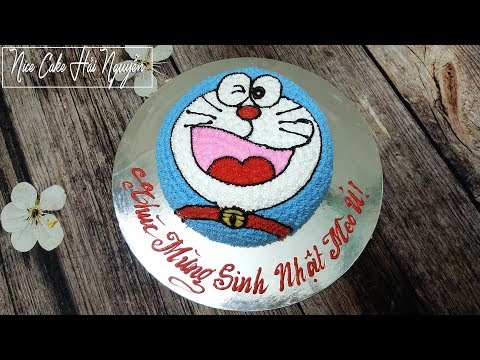 Video Bánh Sinh Nhật TẠO HÌNH DOREMON cực kì đơn giản - How... - youtube