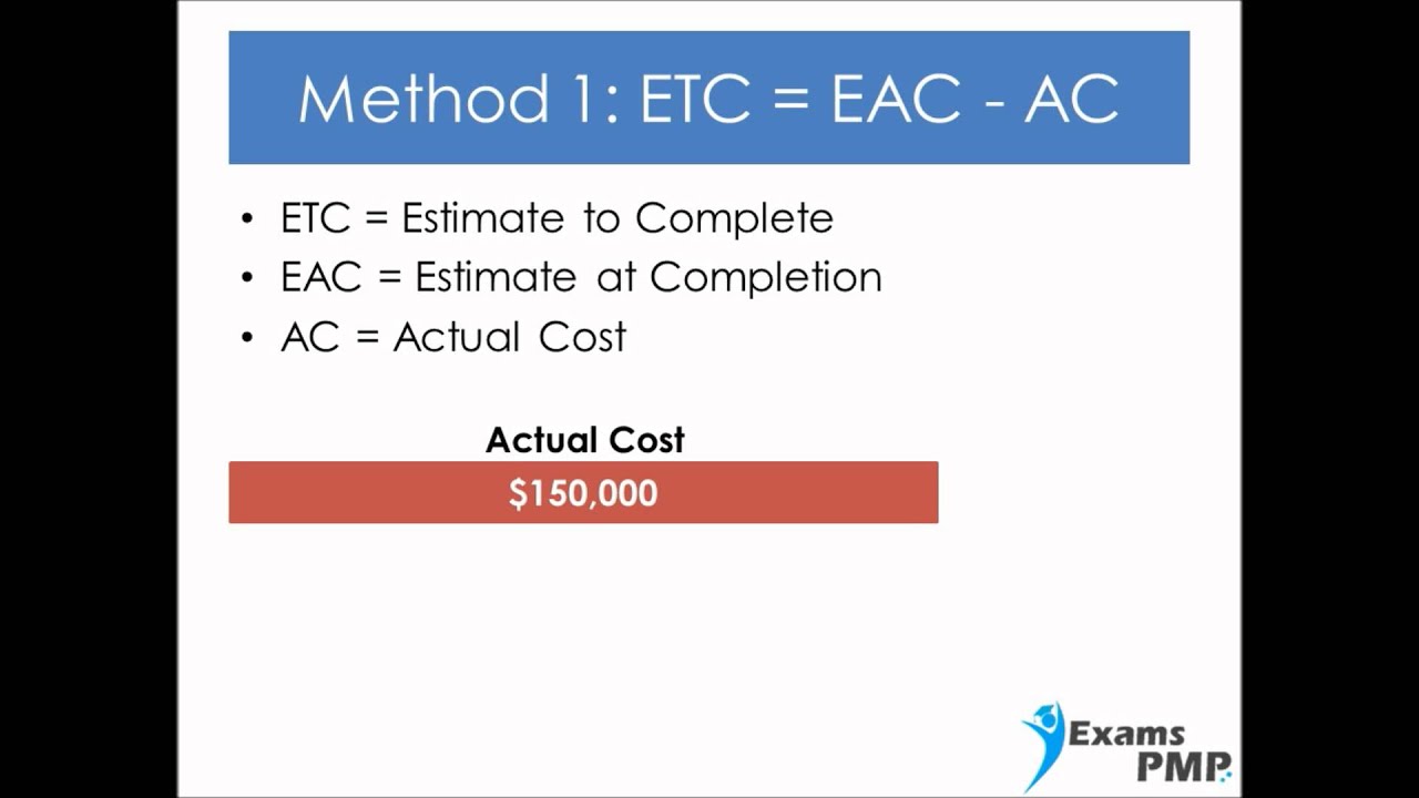 How To Calculate Estimate To Complete ETC YouTube