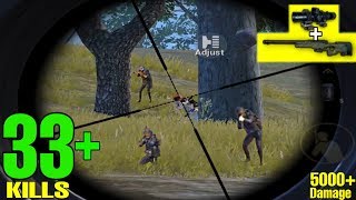 AWM   8X FASTEST HEADSHOT EVER! | 33  KILLS SOLO VS SQUAD | PUBG MOBILE