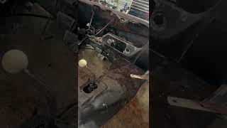 Process of cleaning up the firewall and cleaning up under the dash.