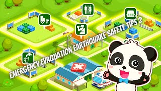 Emergency Evacuation Earthquake Safety Tips 2, Educational Video, Babybus Game, TubeBox Kids