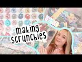 making heaps of scrunchies for a market - scrunchy VLOG 013 - craft fair preparation - home business