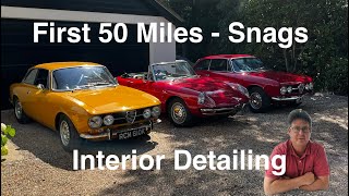 Can my original headlining be saved? Fixing snags after first 50 Miles in my barn find Alfa GTV 1750