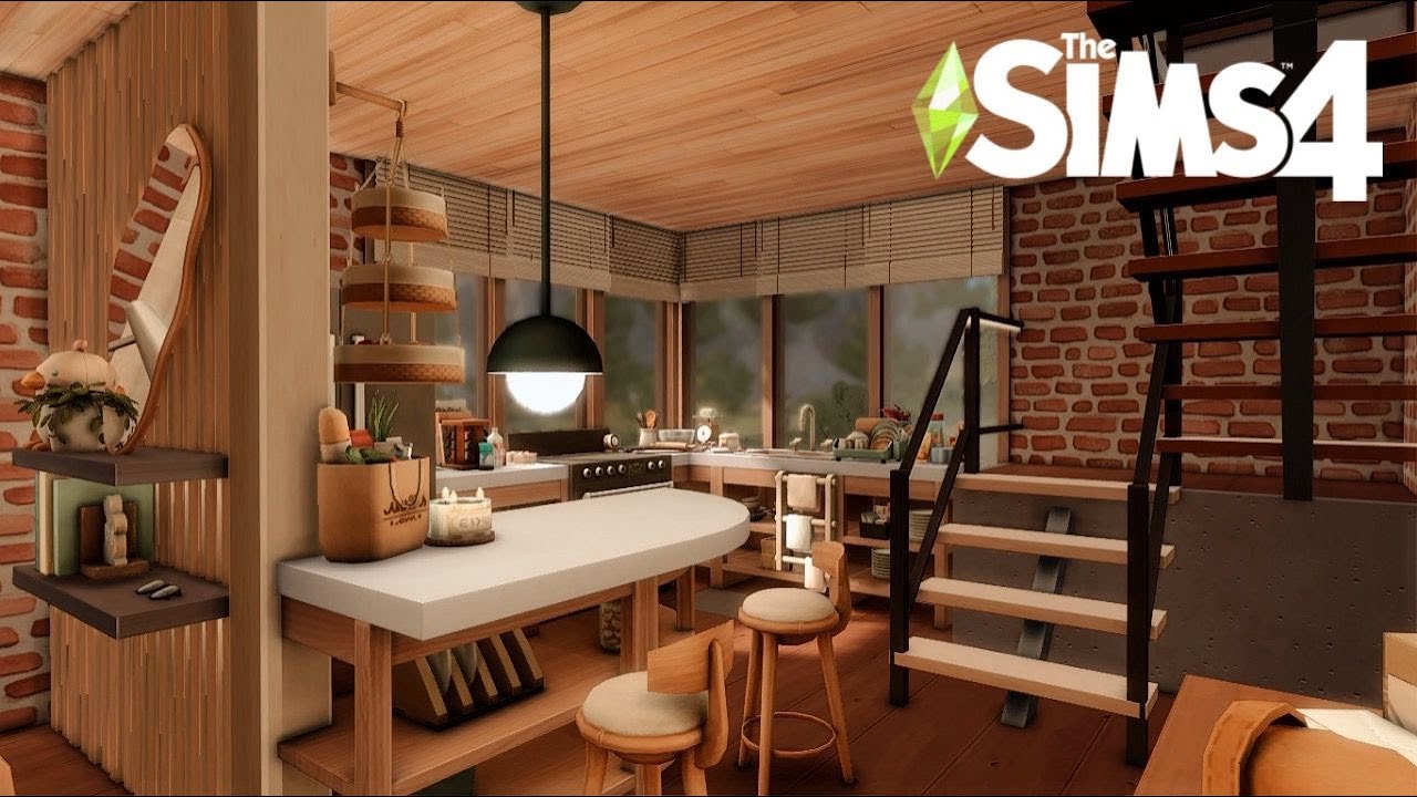 Family Home with Mini Art Studio✨ | NoCC | ASMR Speedbuild | The Sims 4
