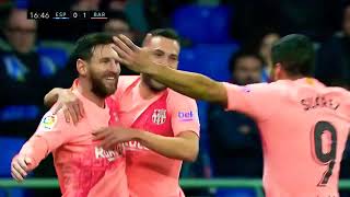 Lionel messi vs espanyol away 2018