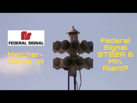 Federal Signal 3T22A - Siren Test (Blocked Intake) | 6 Min. Alert ...