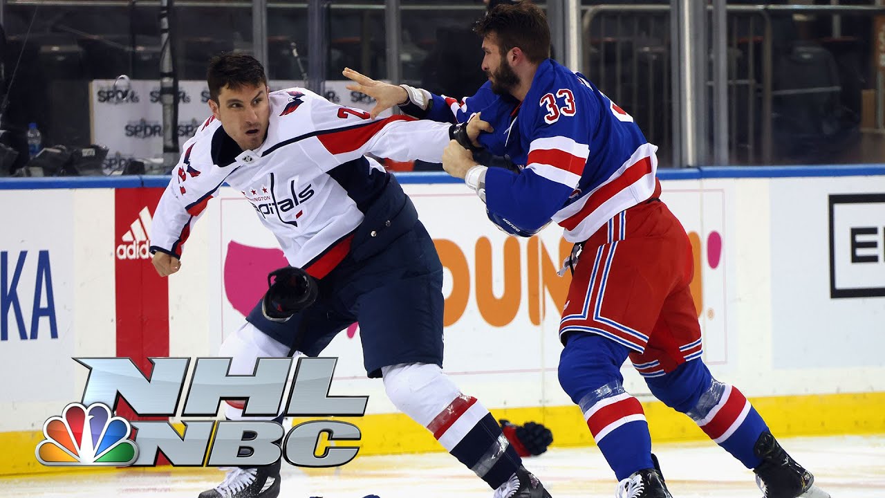 Ice Hockey news, NHL, fight, video, New York Rangers vs Washington