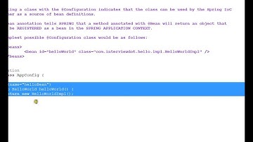 SPRING FRAMEWORK @CONFIGURATION ANNOTATION TAMIL