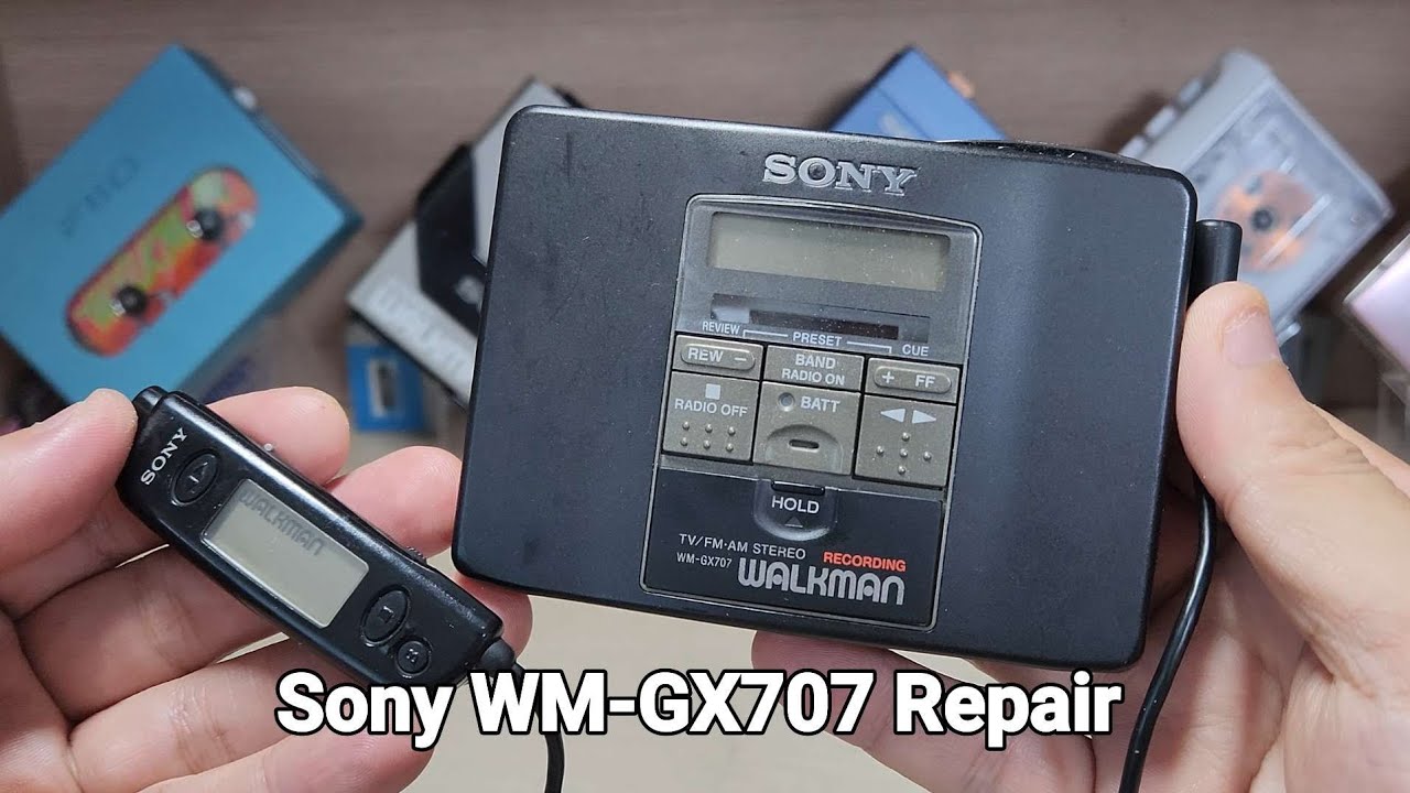 Sony WM-GX707 Repair Cassette Player Walkman - YouTube