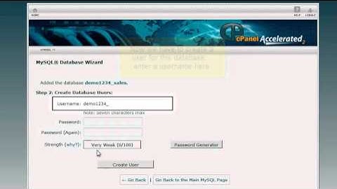 cPanel x3 - How to create a MySQL database in Cpanel
