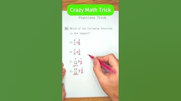 Math Trick #short: Compare Fractions! #maths #mathtricks  #mathematics #asvabmathhelp #asvab