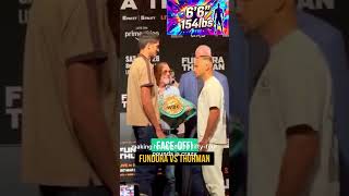 The Towering Inferno vs One Time. 🥊 #boxing #FundoraThurman #boxingnews #shorts #primevideo