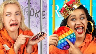 Download Rich Jail Vs Broke Jail / 16 Funny Situations Video MP3 Rich Jail Vs Broke Jail / 16 Funny Situations