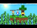 MINECRAFT SKYBLOCK But CREEPERS Rise Every 10 Seconds