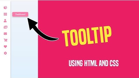 How to Create Navigation Tooltip Using CSS