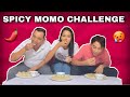 SPICY MOMO CHALLENGE WITH BROTHER AND DAD || Varsha Thapa