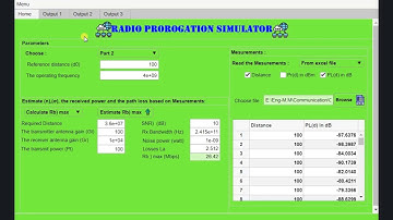 ( Matlab - GUI ) Interface for Radio propagation simulator
