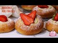 Recette de Brioches aux Fraises façon Cheesecake