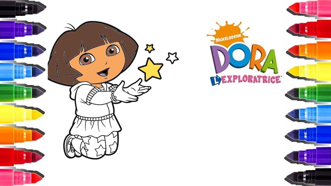 Dora l exploratrice coloriage etoile