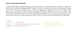 Radicore Video 5 - What are Transaction Patterns