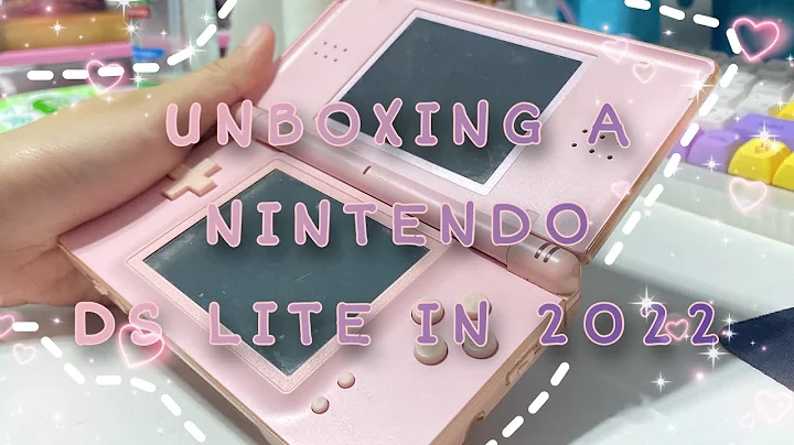 unboxing a pink nintendo ds lite in 2022 for 10 dollars! || chill commentary || calm music 🎮👾❤️